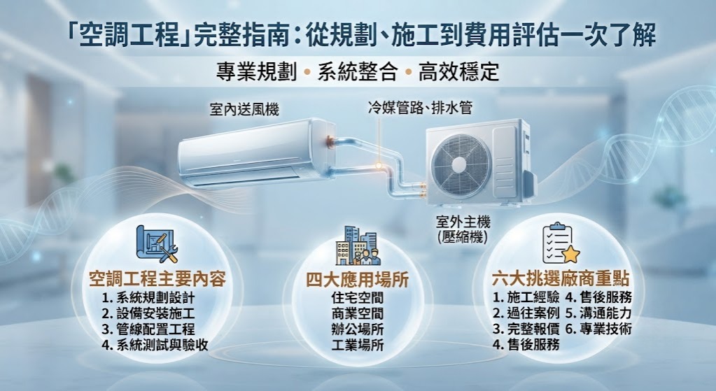 空調工程完整指南：從規劃、施工到費用評估一次了解